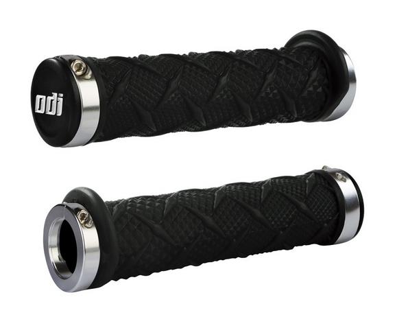 ATV Xtreme Lock-On Grips - Black - Silver Clamp