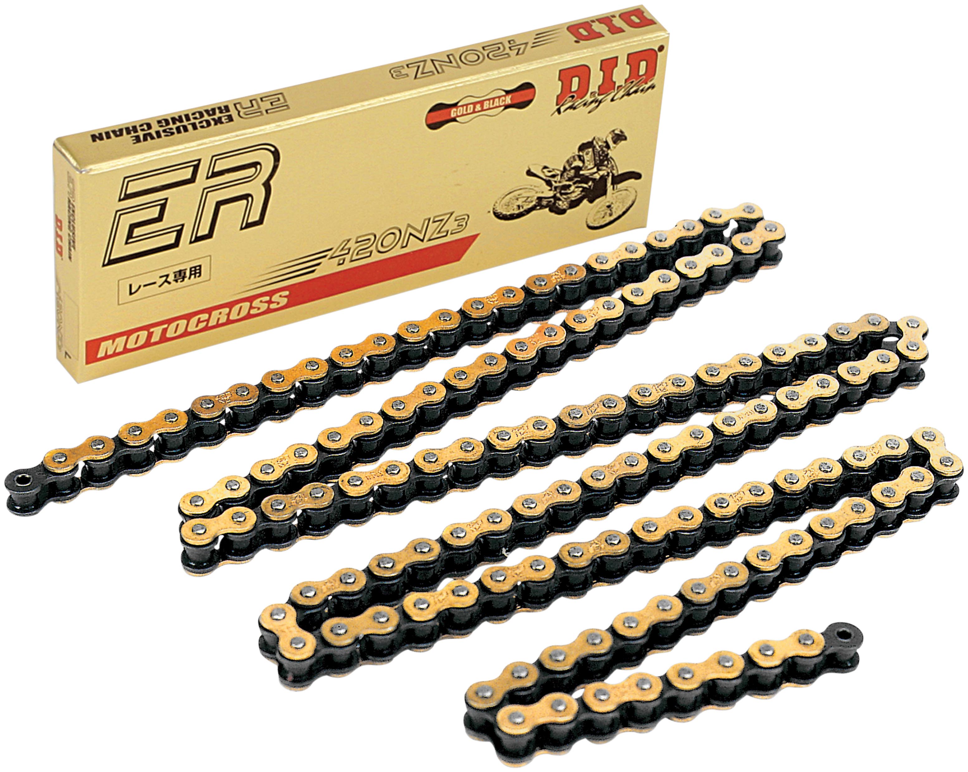 420 NZ3 Super Non O-Ring Chain - 120 Links - Gold/Black