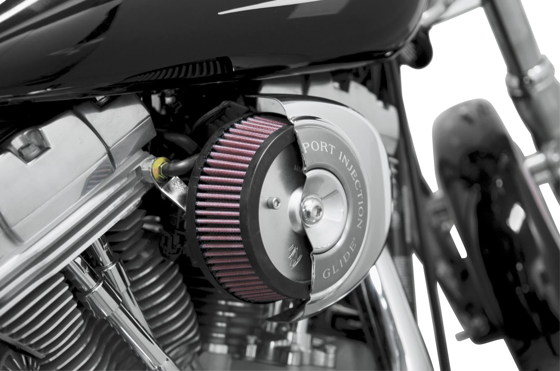 Big Sucker Stage I Air Filter Kit - Black Backing Plate - Red Filter