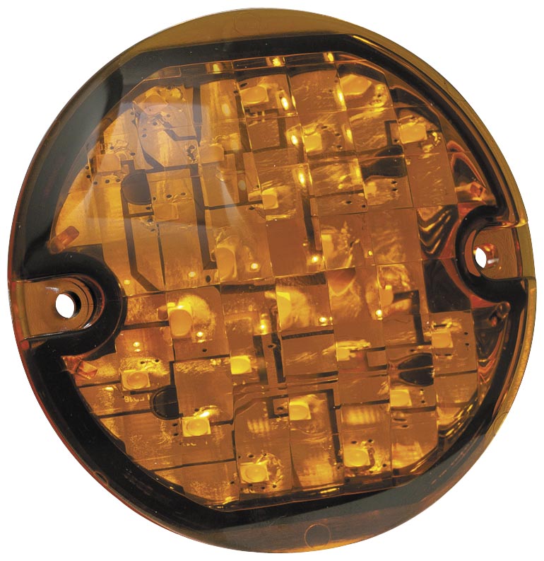 LED Front Turn Signal Inserts - Flat Style - Amber