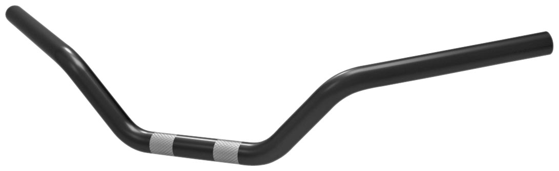 1in. XLS-Style Drag Bar - Dimpled - Black